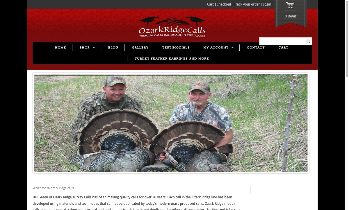 Ozark Ridge Calls online store